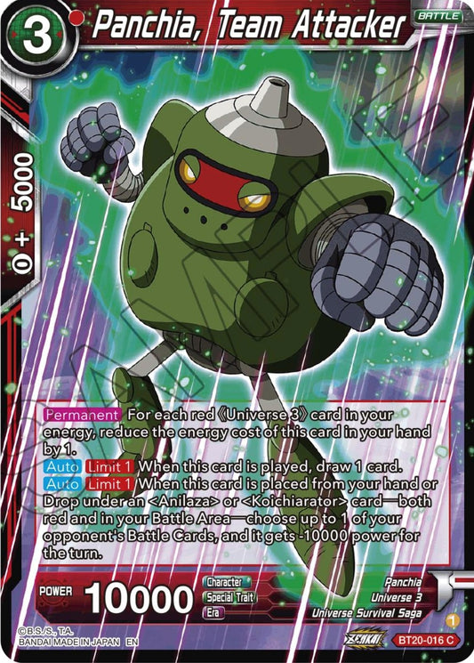 Image for Panchia, Team Attacker - Dragon Ball Super: Masters