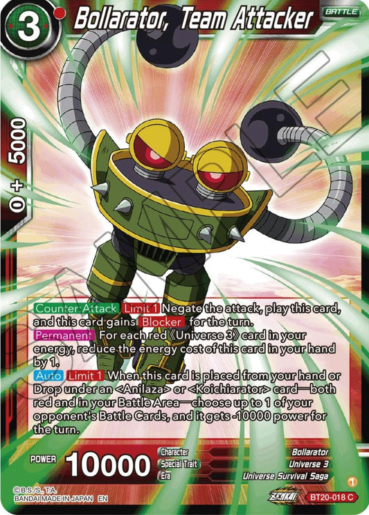 Image for Bollarator, Team Attacker - Dragon Ball Super: Masters