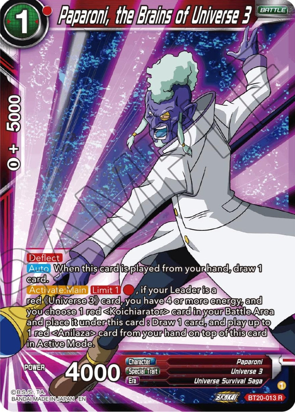 Image for Paparoni, the Brains of Universe 3 - Dragon Ball Super: Masters