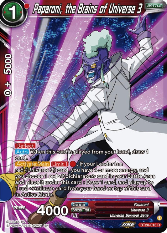 Image for Paparoni, the Brains of Universe 3 - Dragon Ball Super: Masters