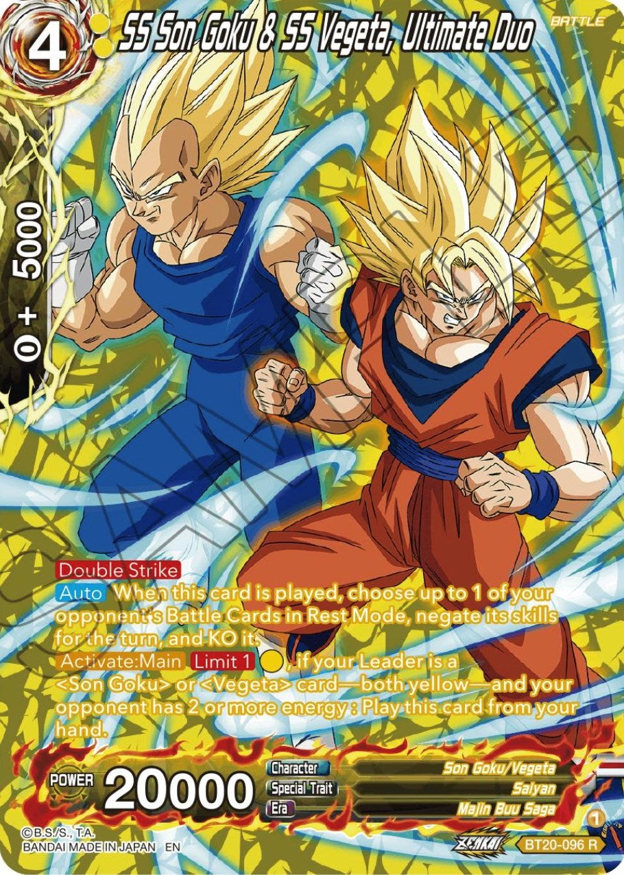 Image for SS Son Goku & SS Vegeta, Ultimate Duo (Silver Foil) - Dragon Ball Super: Masters