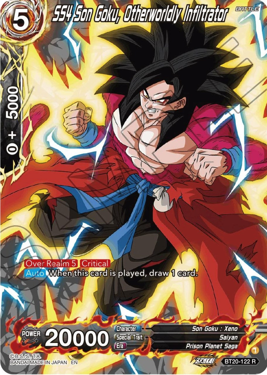 Image for SS4 Son Goku, Otherworldly Infiltrator (Silver Foil) - Dragon Ball Super: Masters