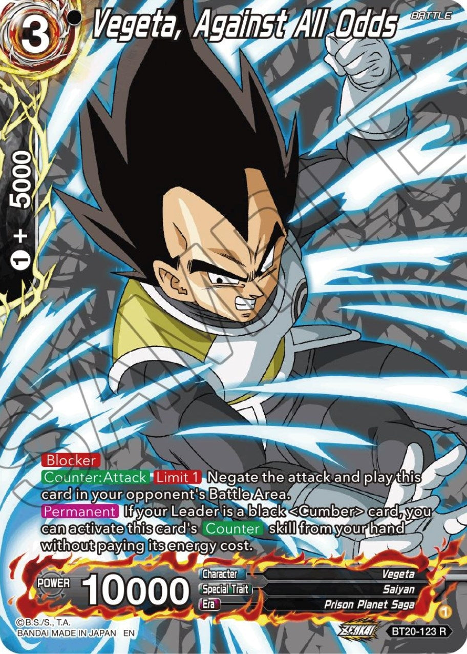 Image for Vegeta, Against All Odds (Silver Foil) - Dragon Ball Super: Masters