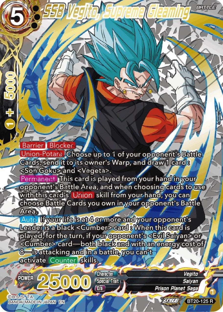 Image for SSB Vegito, Supreme Gleaming (Gold-Stamped) - Dragon Ball Super: Masters