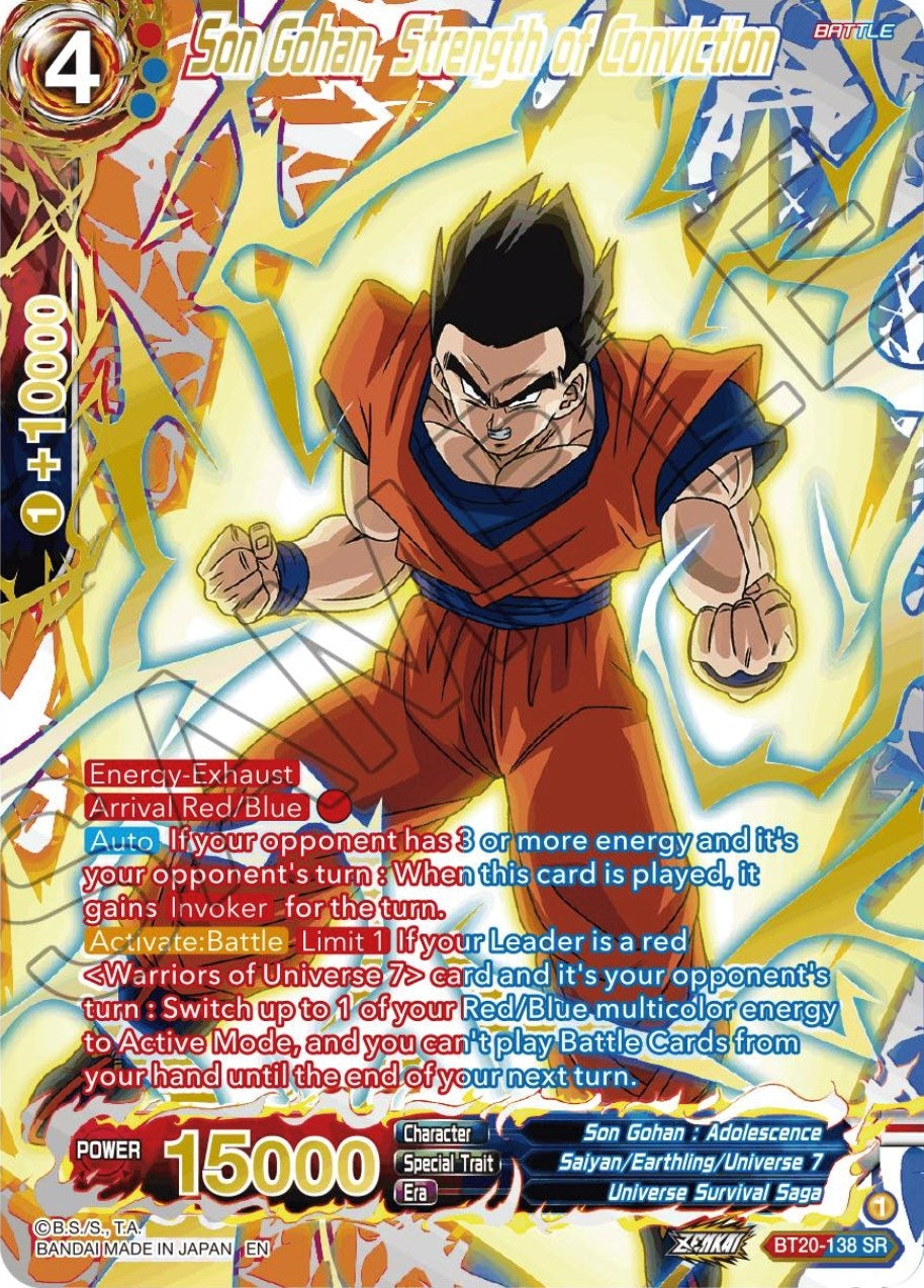 Image for Son Gohan, Strength of Conviction (Gold-Stamped) - Dragon Ball Super: Masters