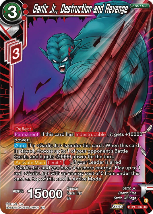 Image for Garlic Jr., Destruction and Revenge - Dragon Ball Super: Masters