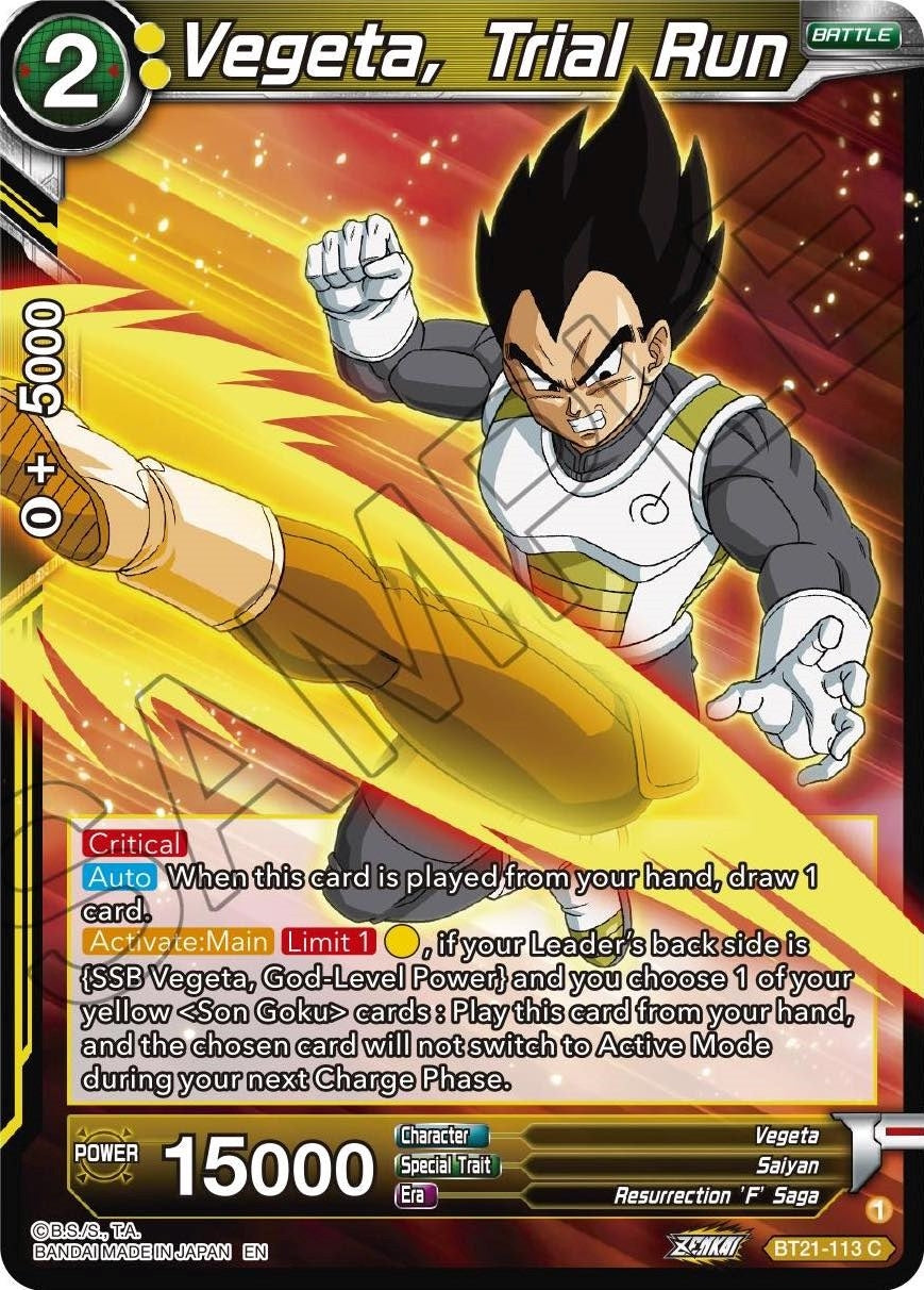 Image for Vegeta, Trial Run - Dragon Ball Super: Masters