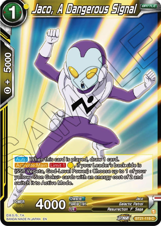 Image for Jaco, A Dangerous Signal - Dragon Ball Super: Masters