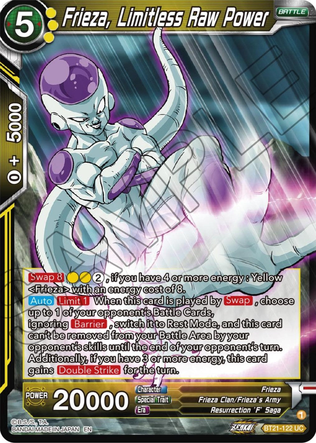 Image for Frieza, Limitless Raw Power - Dragon Ball Super: Masters