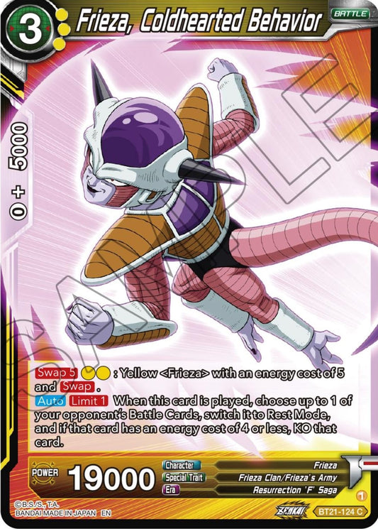 Image for Frieza, Coldhearted Behavior - Dragon Ball Super: Masters