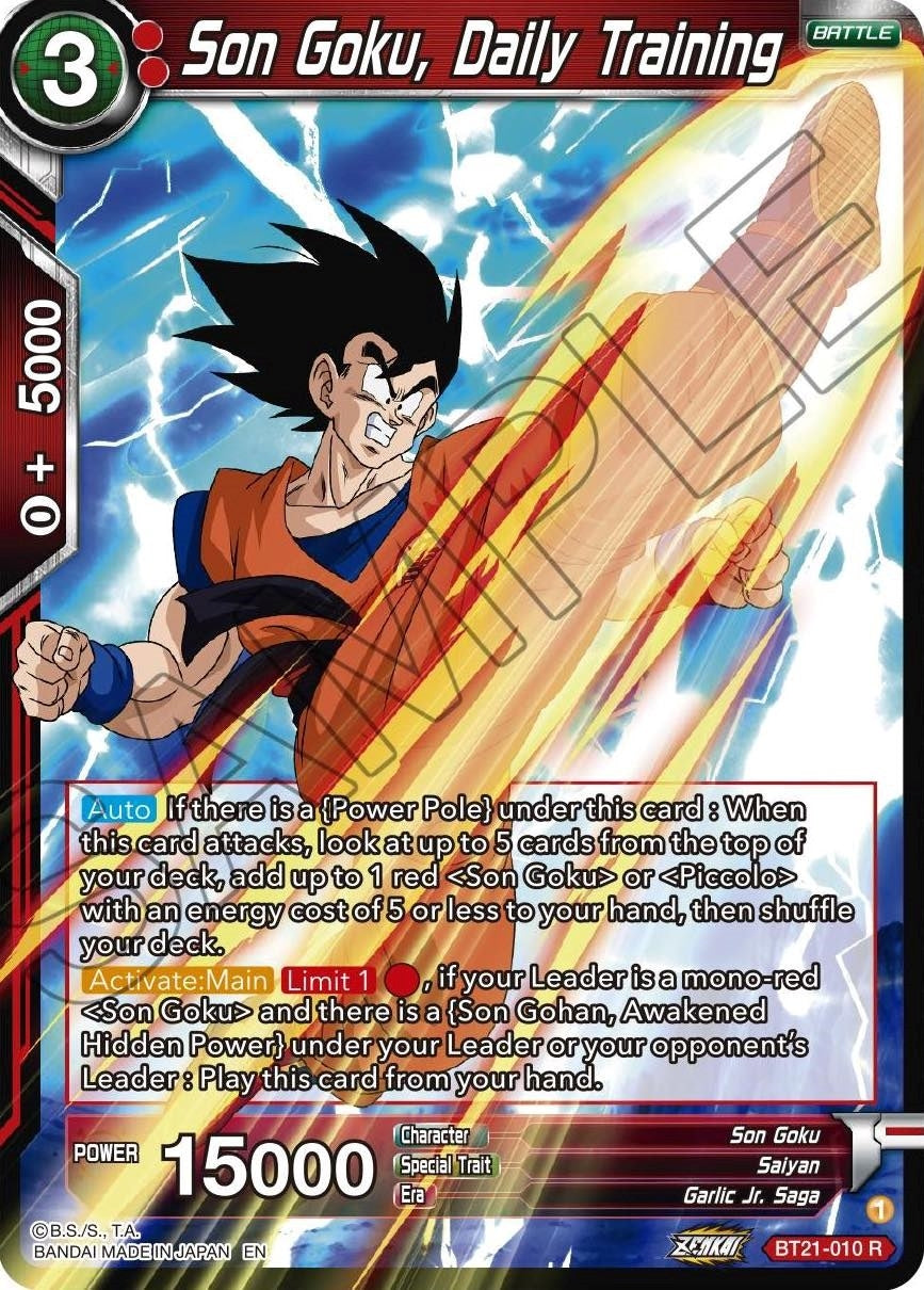 Image for Son Goku, Daily Training - Dragon Ball Super: Masters