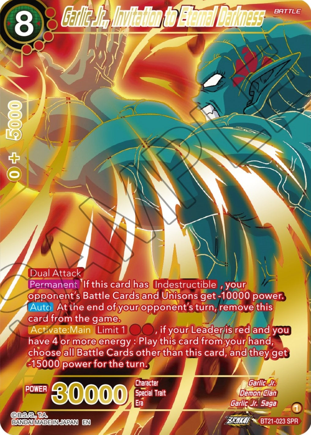 Image for Garlic Jr., Invitation to Eternal Darkness (SPR) - Dragon Ball Super: Masters