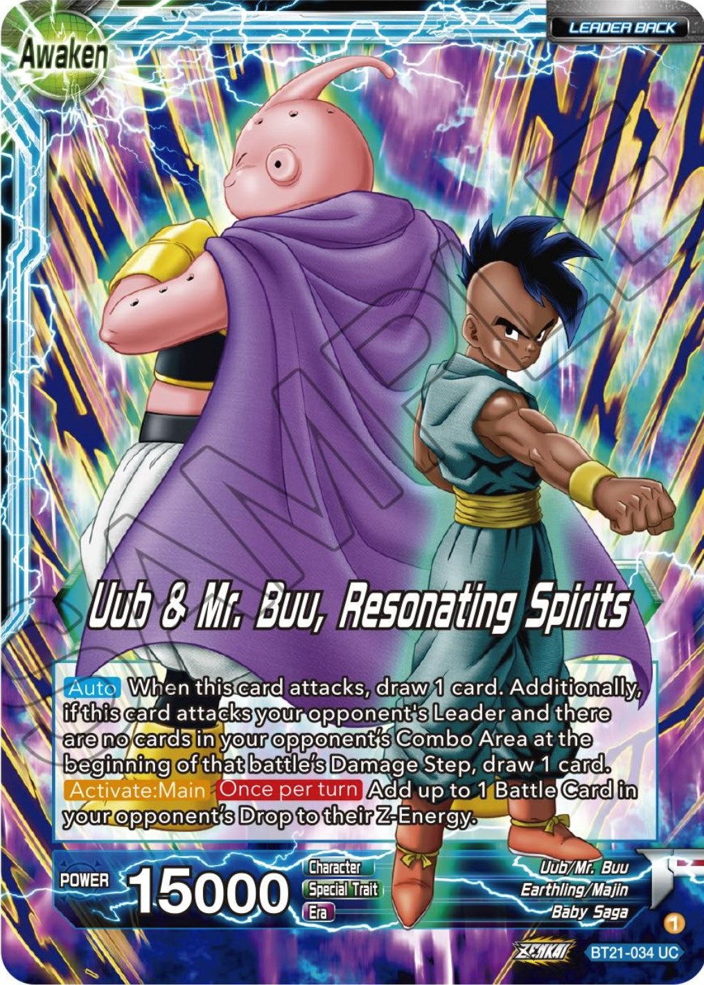 Image for Uub // Uub & Mr. Buu, Resonating Spirits - Dragon Ball Super: Masters