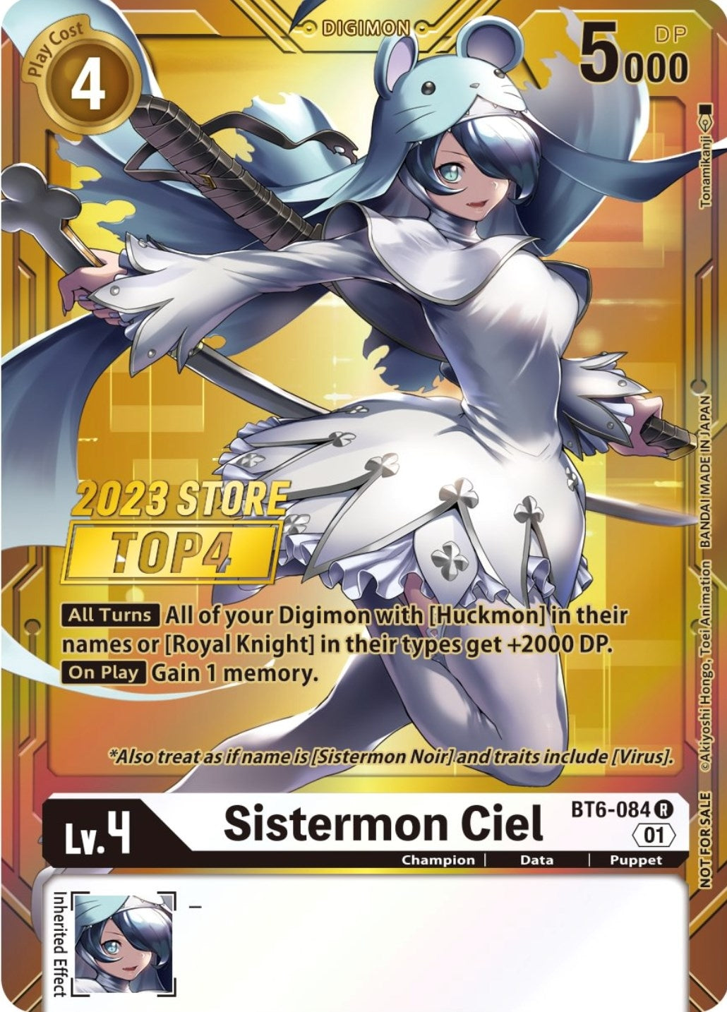 Image for Sistermon Ciel (2023 Store Top 4) - Digimon Card Game