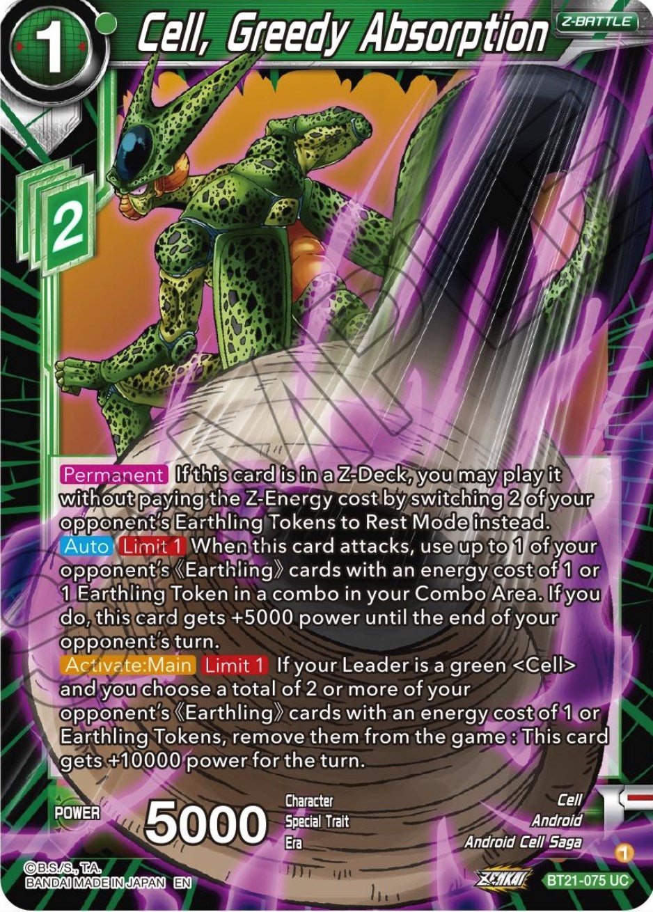 Image for Cell, Greedy Absorption - Dragon Ball Super: Masters