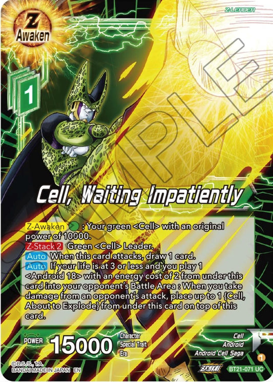 Image for Cell, Waiting Impatiently - Dragon Ball Super: Masters