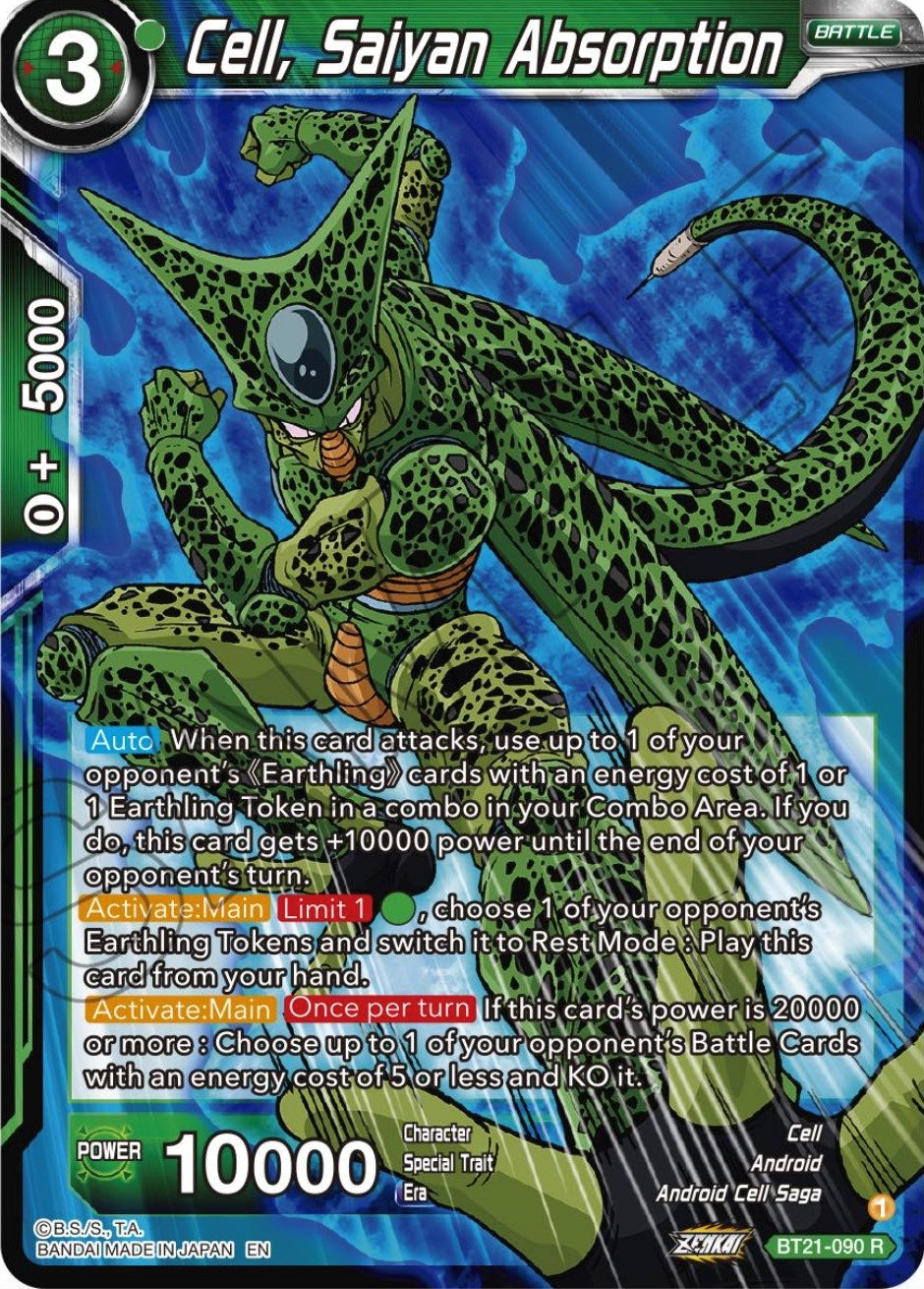 Image for Cell, Saiyan Absorption - Dragon Ball Super: Masters
