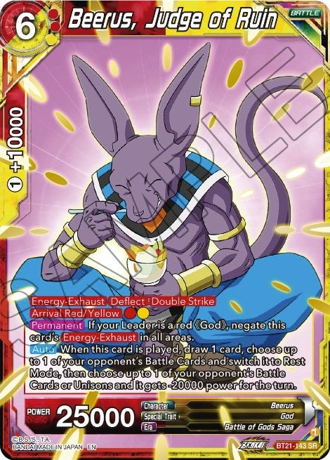 Image for Beerus, Judge of Ruin - Dragon Ball Super: Masters