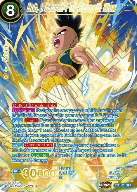 Image for Uub, Focused Full-Strength Blow (SPR) - Dragon Ball Super: Masters