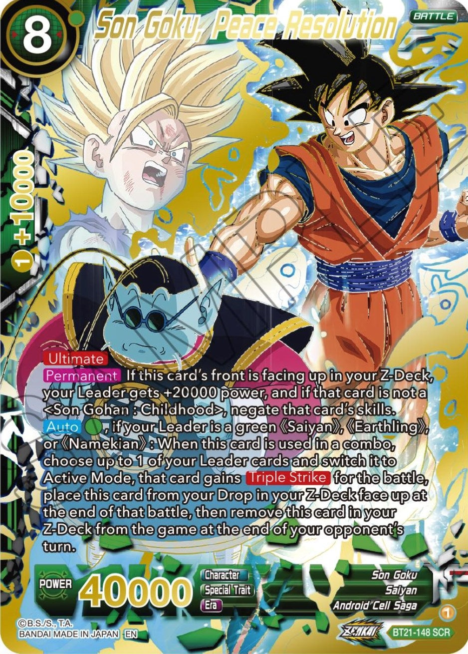 Image for Son Goku, Peace Resolution - Dragon Ball Super: Masters