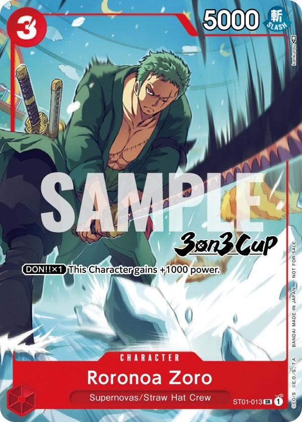 Image for Roronoa Zoro (3-on-3 Cup) [Participant] - One Piece Card Game