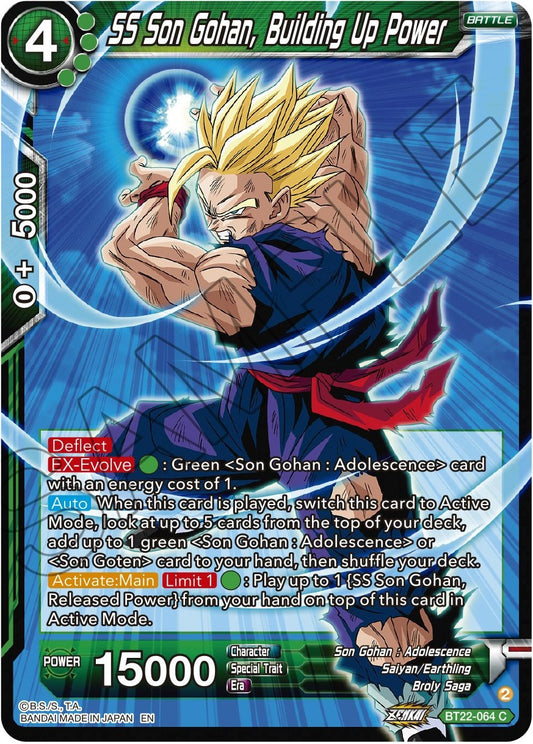 Image for SS Son Gohan, Building Up Power - Dragon Ball Super: Masters