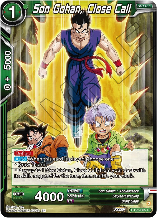 Image for Son Gohan, Close Call - Dragon Ball Super: Masters
