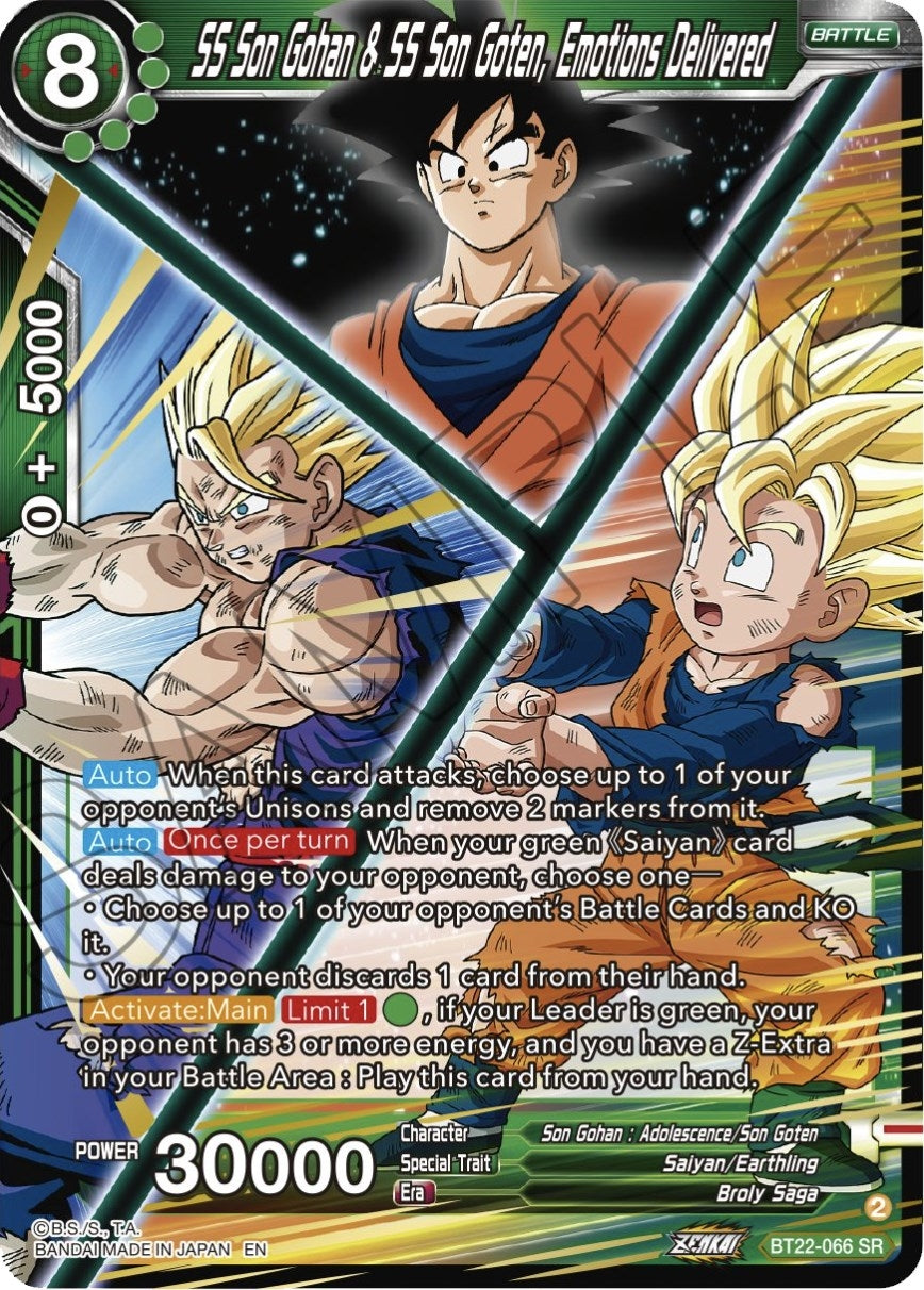 Image for SS Son Gohan & SS Son Goten, Emotions Delivered - Dragon Ball Super: Masters
