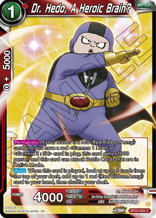 Image for Dr Hedo, A Heroic Brain? - Dragon Ball Super: Masters