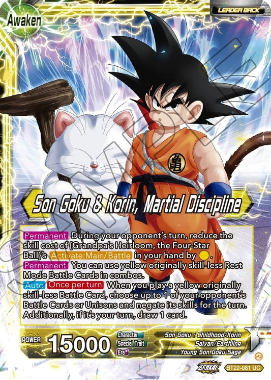 Image for Son Goku // Son Goku & Korin, Martial Discipline - Dragon Ball Super: Masters