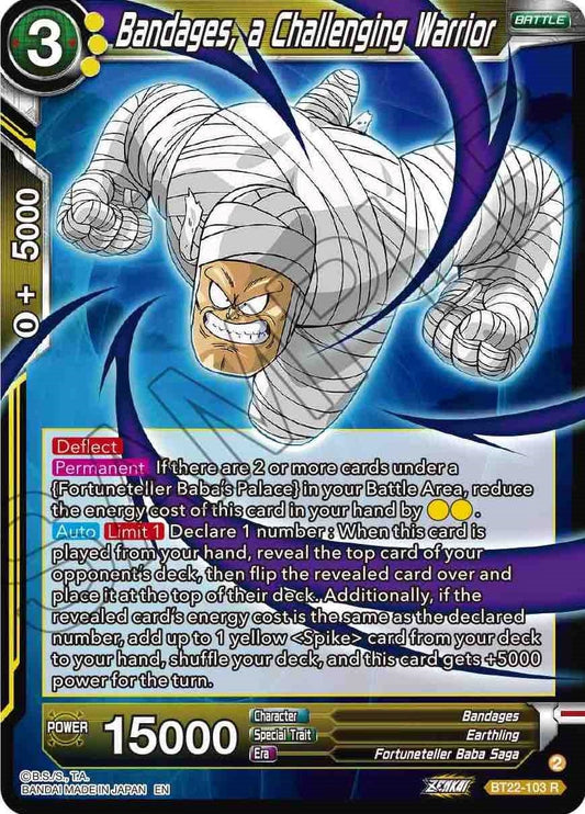 Image for Bandages, a Challenging Warrior - Dragon Ball Super: Masters