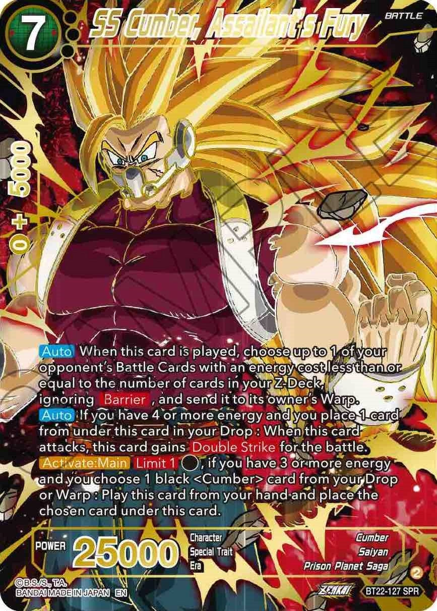 Image for SS Cumber, Assailant's Fury (SPR) - Dragon Ball Super: Masters