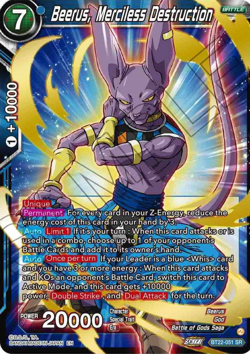 Image for Beerus, Merciless Destruction - Dragon Ball Super: Masters