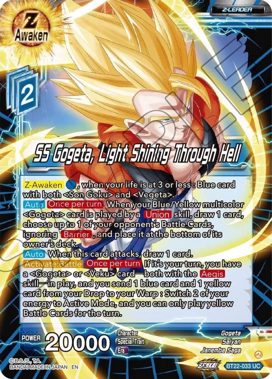 Image for SS Gogeta, Light Shining Through Hell - Dragon Ball Super: Masters