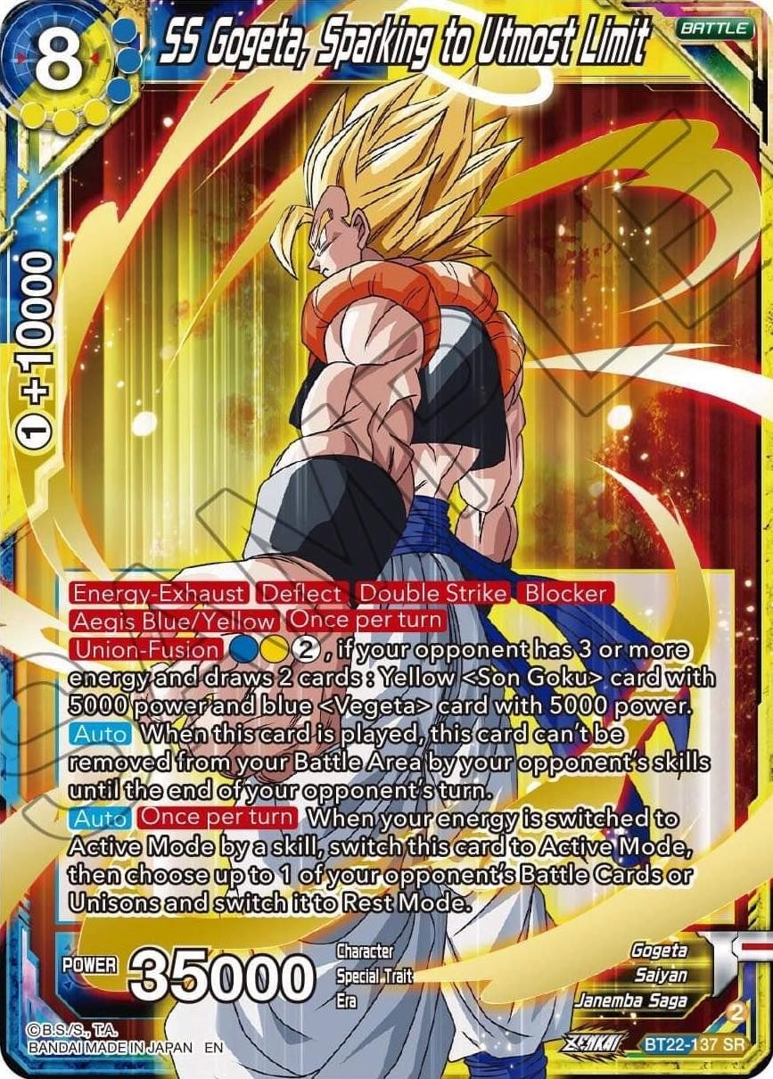 Image for SS Gogeta, Sparking to Utmost Limit - Dragon Ball Super: Masters