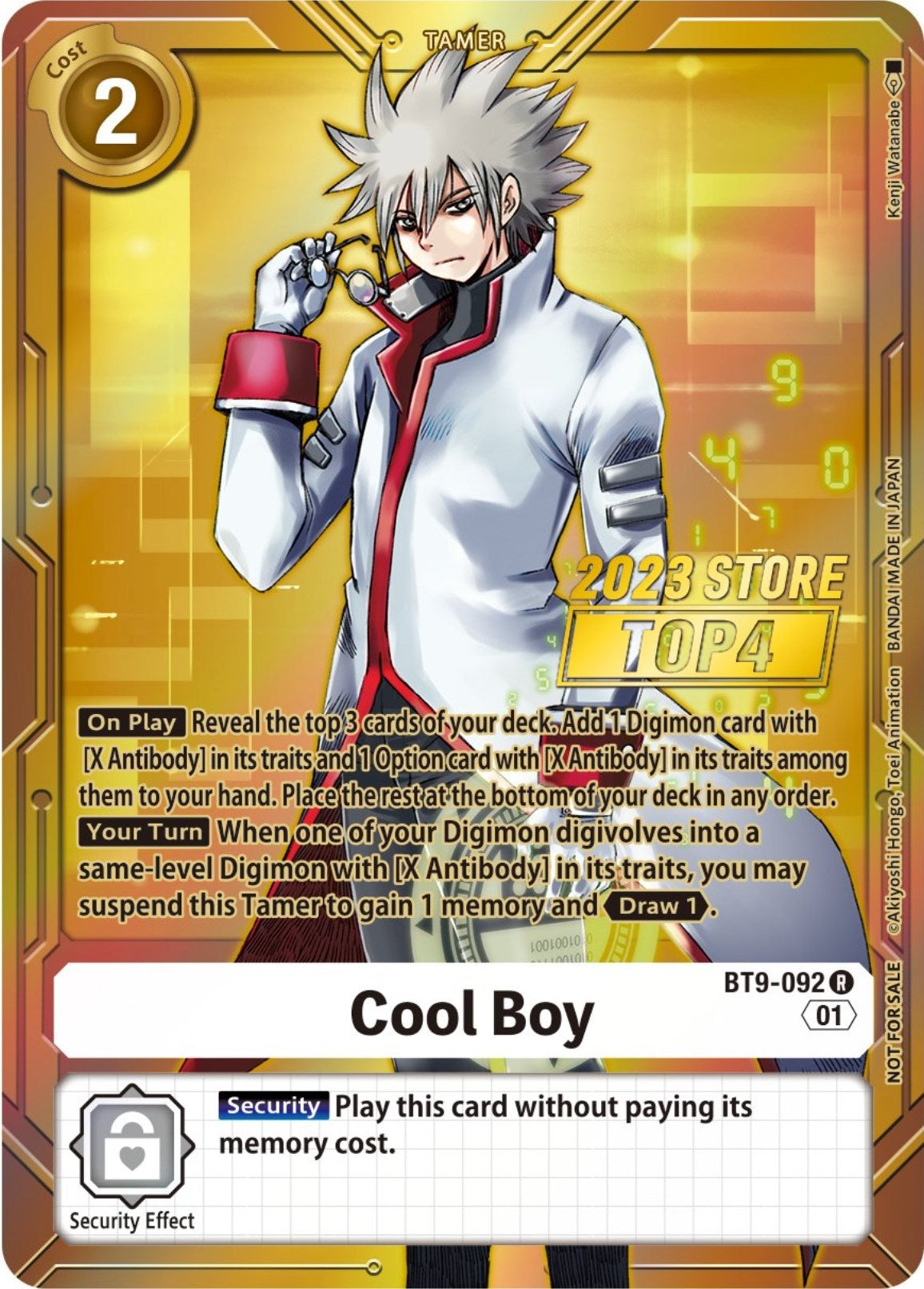 Image for Cool Boy (2023 Store Top 4) - Digimon Card Game