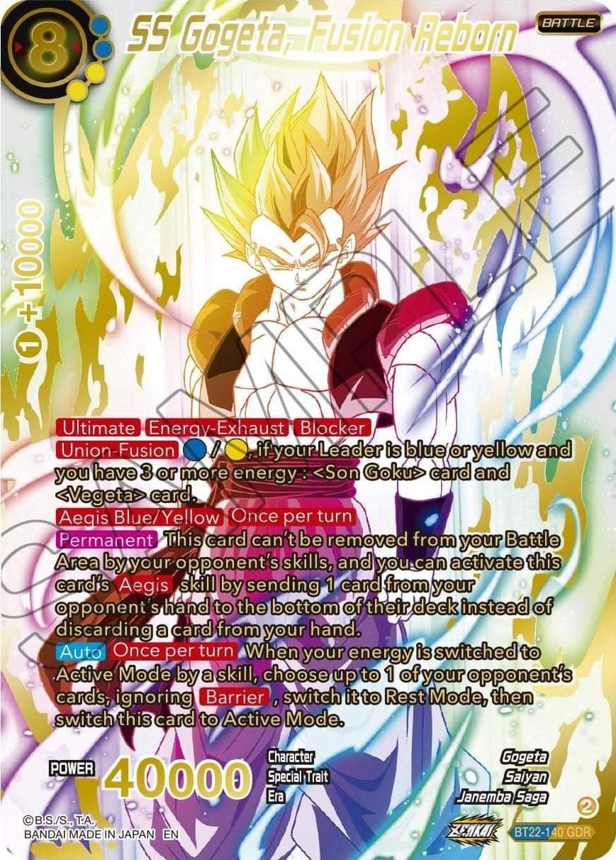 Image for SS Gogeta, Fusion Reborn (GDR) - Dragon Ball Super: Masters