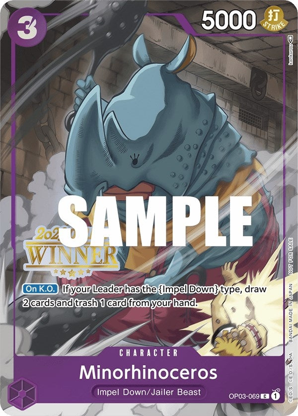Image for Minorhinoceros (Online Regional 2023) [Winner] - One Piece Card Game