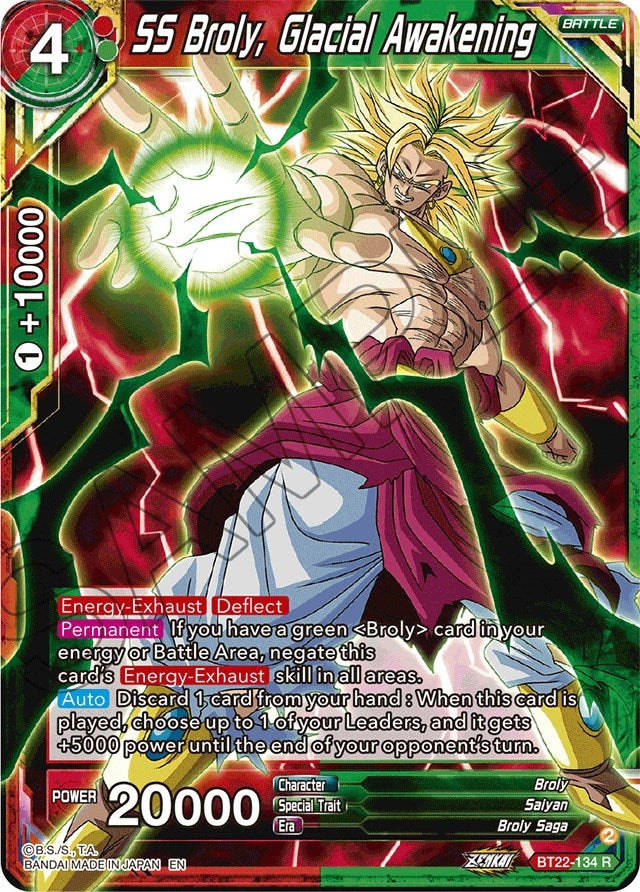 Image for SS Broly, Glacial Awakening - Dragon Ball Super: Masters