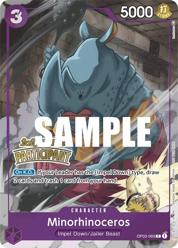 Image for Minorhinoceros (Offline Regional 2023) [Participant] - One Piece Card Game