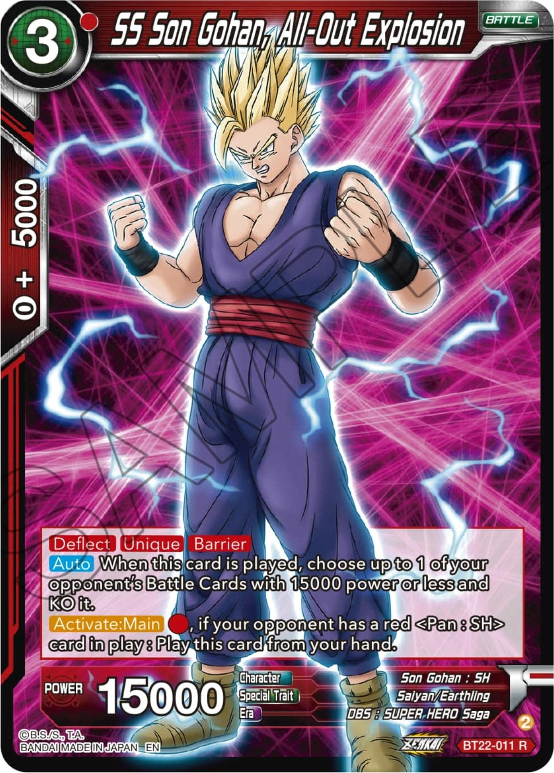 Image for SS Son Gohan, All-Out Explosion - Dragon Ball Super: Masters