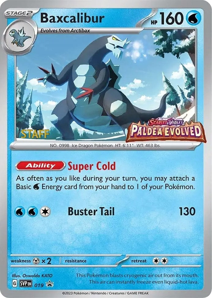 Image for Baxcalibur - 019 (Prerelease) [Staff] - Pokemon