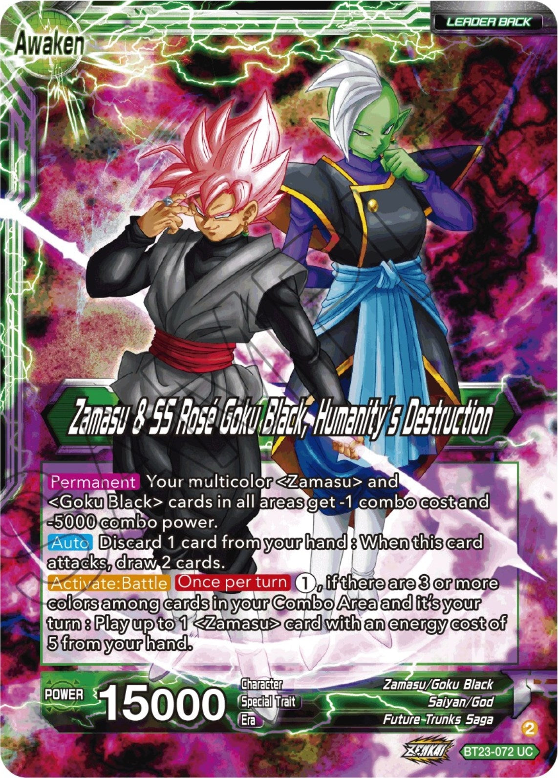 Image for Zamasu & Goku Black // Zamasu & SS Rose Goku Black, Humanity's Destruction - Dragon Ball Super: Masters