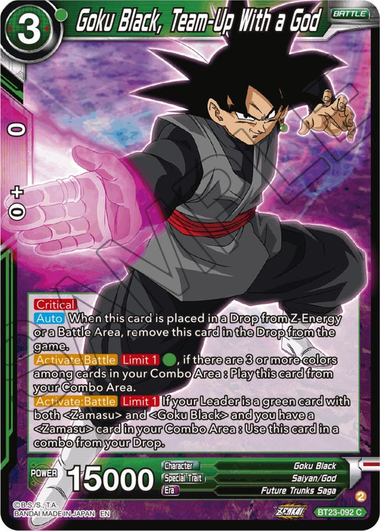 Image for Goku Black, Team-Up With a God - Dragon Ball Super: Masters