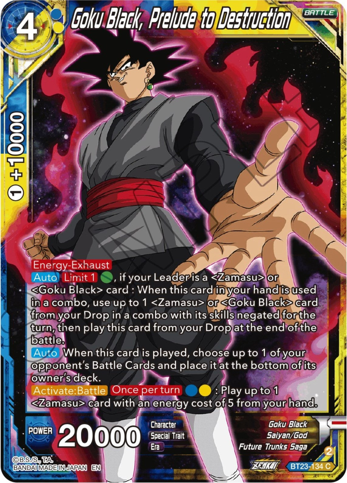 Image for Goku Black, Prelude to Destruction - Dragon Ball Super: Masters