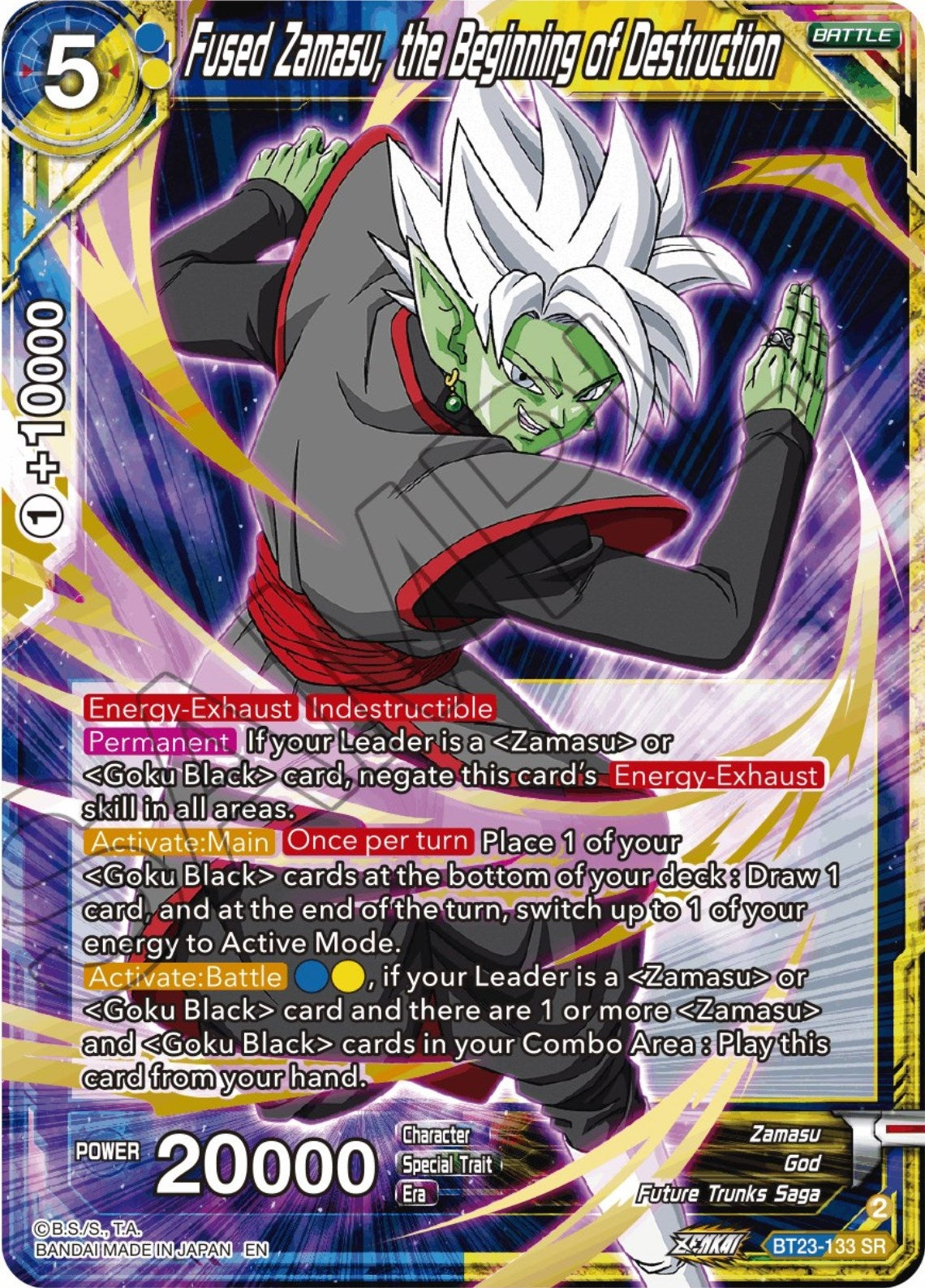 Image for Fused Zamasu, the Beginning of Destruction - Dragon Ball Super: Masters