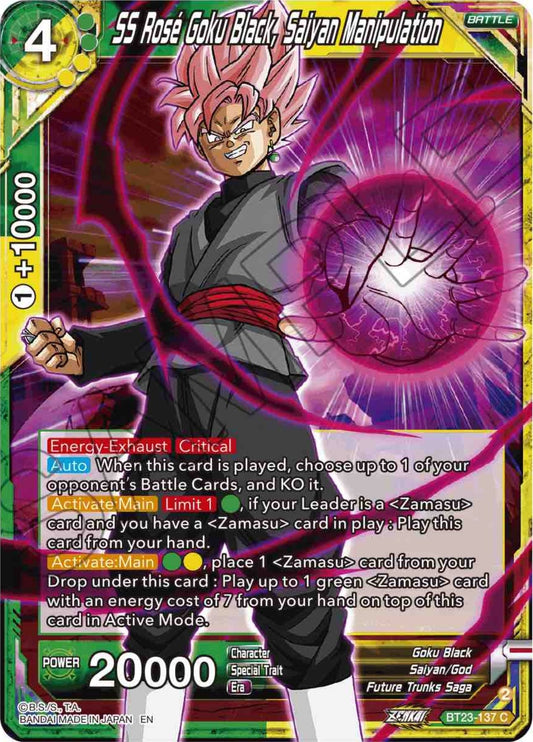 Image for SS Rose Goku Black, Saiyan Manipulation - Dragon Ball Super: Masters