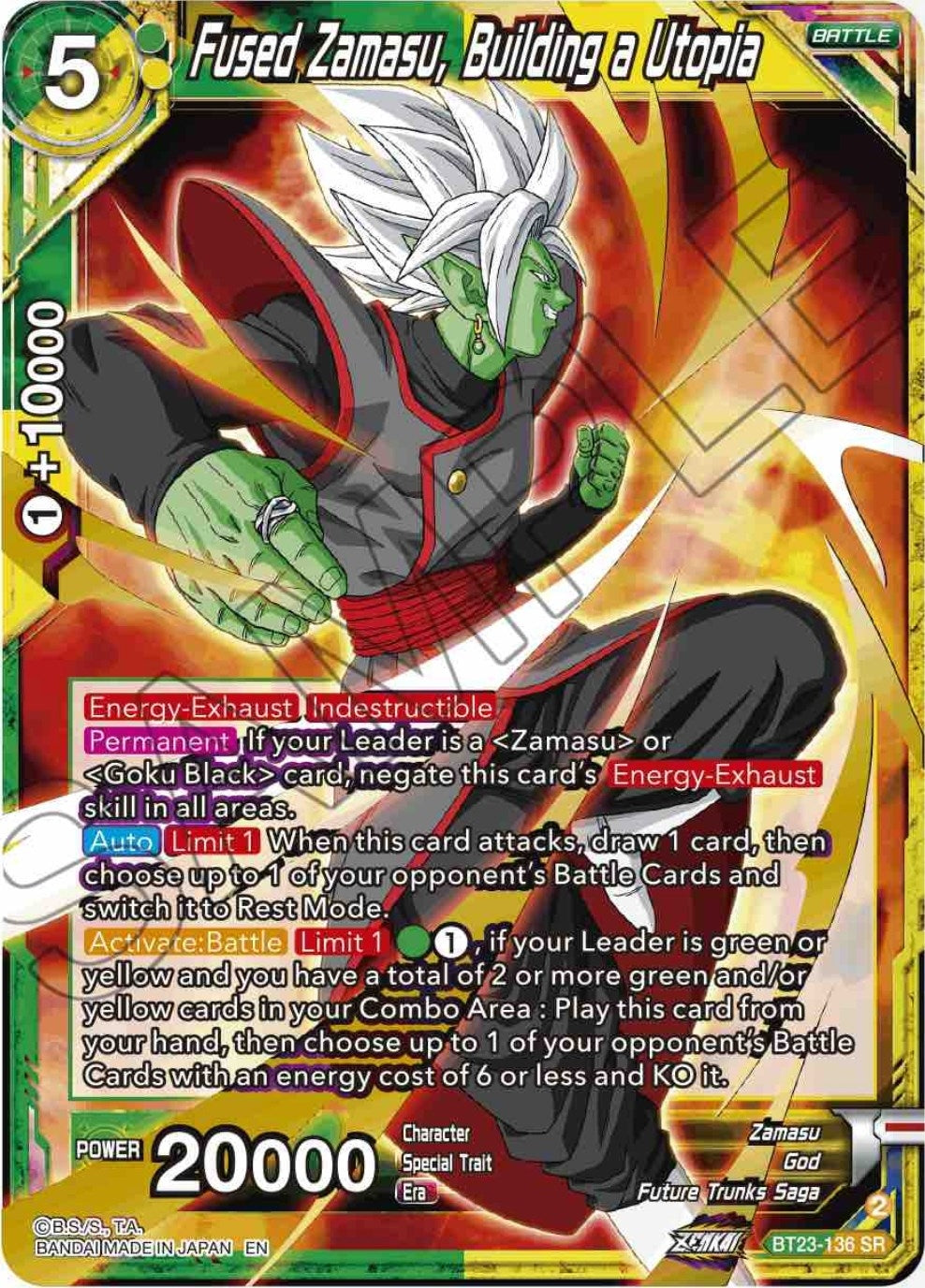 Image for Fused Zamasu, Building a Utopia - Dragon Ball Super: Masters