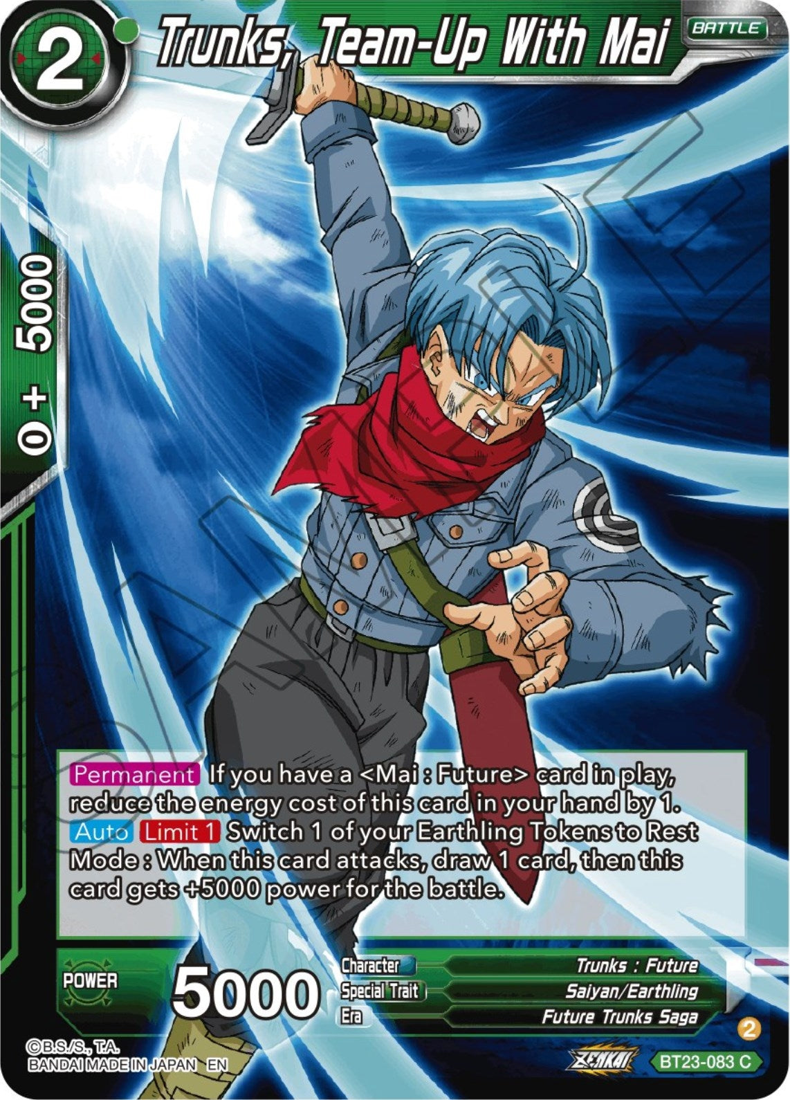 Image for Trunks, Team-Up With Mai - Dragon Ball Super: Masters