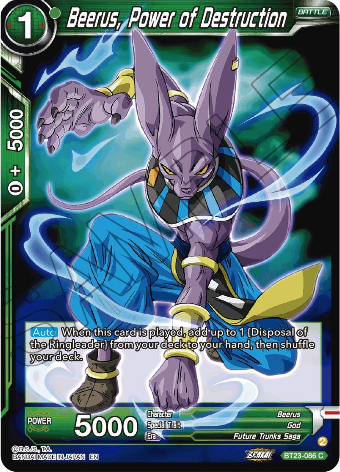 Image for Beerus, Power of Destruction - Dragon Ball Super: Masters